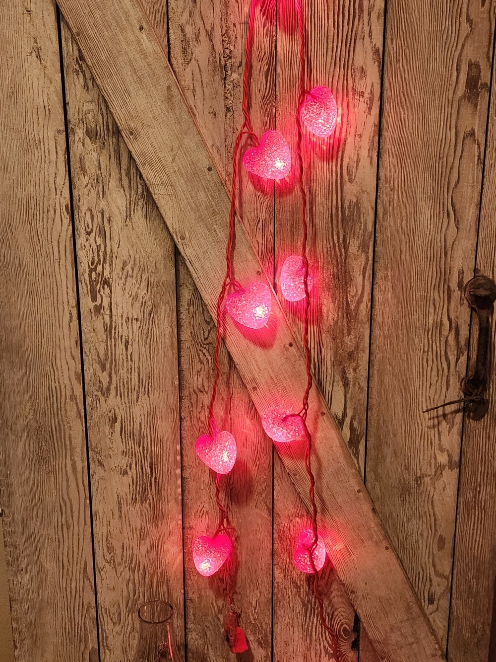 Heart String Lights - Red Heart Lights